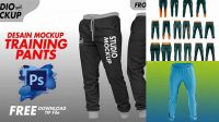 7868+ Mockup Celana Panjang Cdr PSD Download