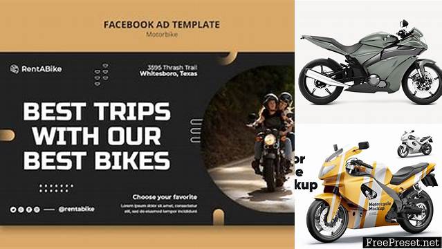 7871+ Motorbike Mockup High-End PSD Download