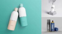 7872+ Aerosol Cosmetic Bottle PSD Mockup Digital Photoshop Free Mockup