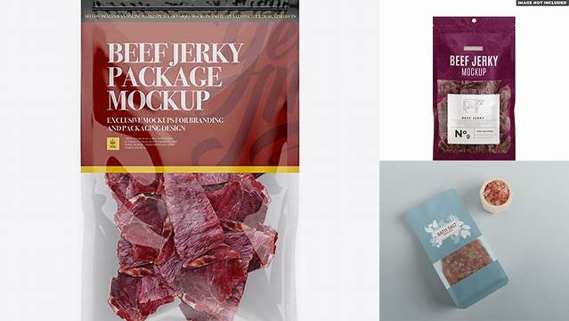 7874+ Beef Jerky Package PSD Mockup Download Professional PSD