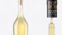 7874+ Clear Glass White Wine Bottle With Cork PSD Mockup Creative PSD Resources