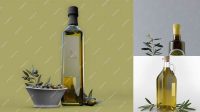 7876+ 750ml Ceramic Olive Oil Bottle PSD Mockup Download Professional PSD