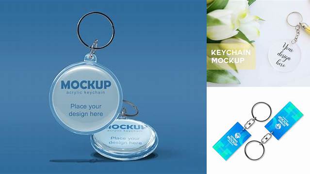 7877+ Mockup Keychain Acrylic Creative PSD Resources