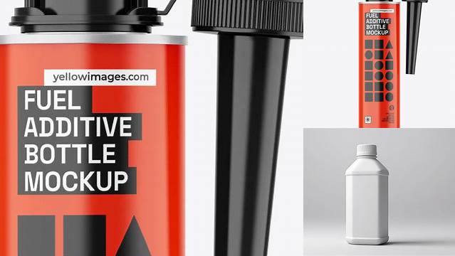 7878+ Fuel Additive Bottle PSD Mockup Photoshop Freebie