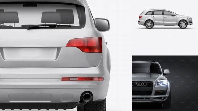 7885+ Audi Q7 PSD Mockup Side View Editable Design PSD File