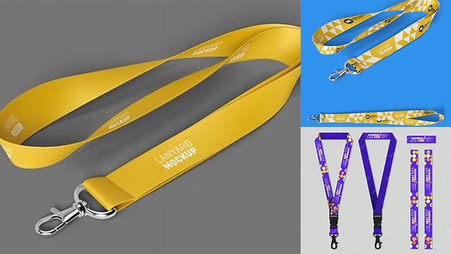 7886+ Lanyard Template Psd Professional PSD Mockup