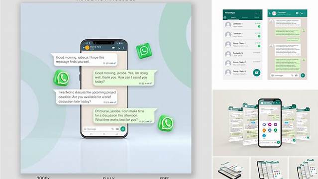 7886+ Psd Whatsapp Chat Easy-to-Use PSD Template