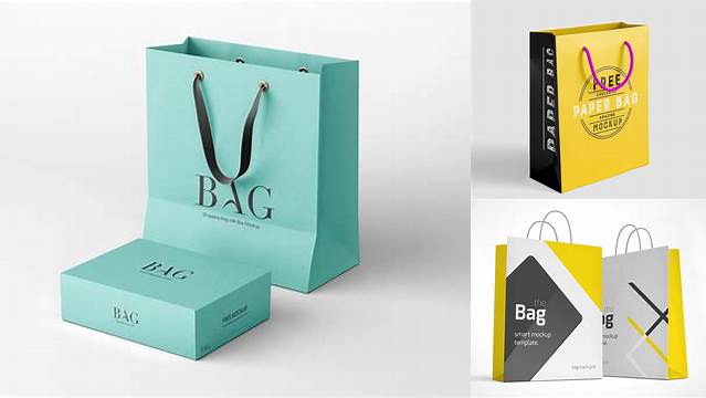 7887+ Bag PSD Mockup Front View Smart Editable Design Mockup