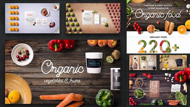 7889+ Organic Food Mockup & Hero Images Scene Generator Best for Showcase