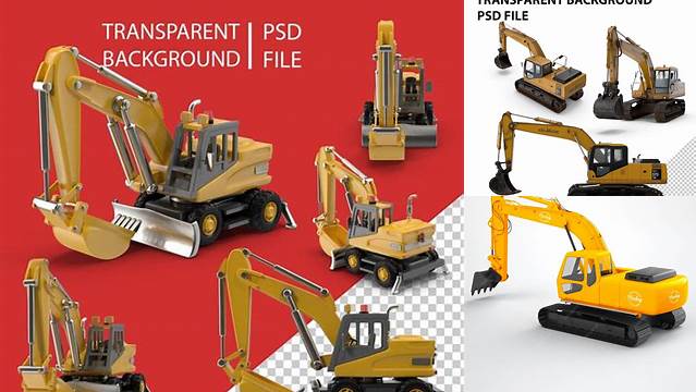 7890+ Excavator Mockup PSD Free Download