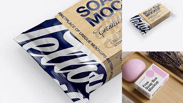 7890+ Soap Bar PSD Mockup Halfside View High Angle Photoshop PSD Free for Designers