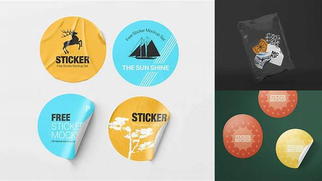 7898+ Sticker Pack Mockup Hight Resolution