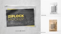 7909+ Frosted Ziplock Mockup Professional PSD Mockup