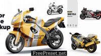 7909+ Motorcycle Mockup Free Layered PSD File