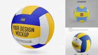 791+ Volleyball Ball PSD Mockup Front View Easy-to-Edit PSD