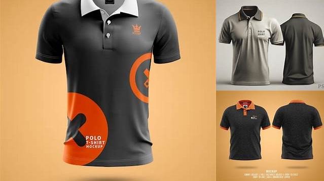 7912+ Men's Polo PSD Mockup Back View Unique and Editable PSD