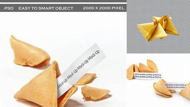 7921+ Fortune Cookie Mockup PSD Download