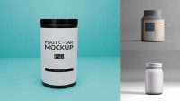 7925+ Plastic Jar PSD Mockup Custom Graphic Mockup File