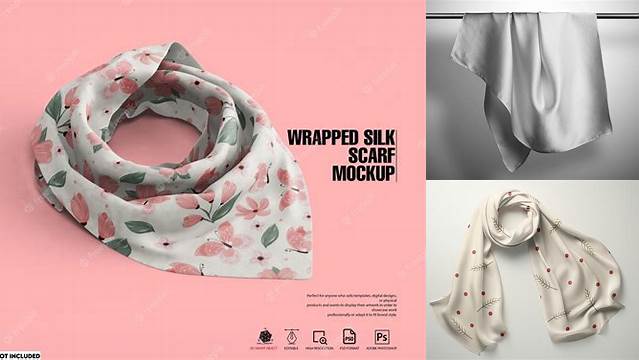 7928+ Silk Scarf Mockup Free For Free Download