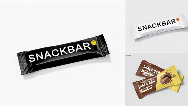 7929+ Matte Mini Snack Bar PSD Mockup Editable Graphic Free PSD