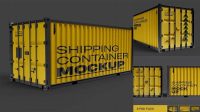 7932+ Shipping Container Mockup Free Include TIFF