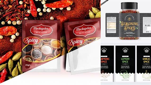 7937+ Spices Packaging Design Templates Free Download Free PSD