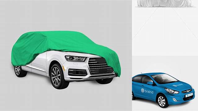 794+ Car Cover Mockup Layered Photoshop Template