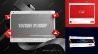 7941+ Youtube Mockup Psd Fully Customizable Photoshop Freebie