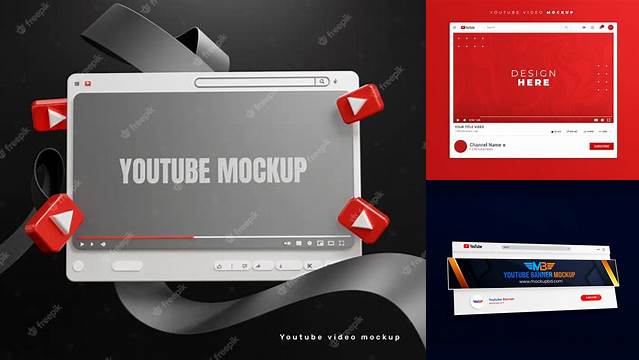 7941+ Youtube Mockup Psd Fully Customizable Photoshop Freebie