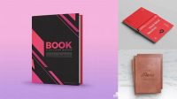 7946+ Opened Book with Leather Cover PSD Mockup Fully Editable Photoshop PSD Free Download