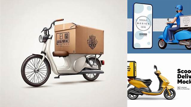 7948+ Moto Delivery Mockup Free PSD Free Download