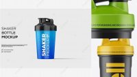 7952+ Matte Shaker Bottle Front View Free Editable Photoshop Template