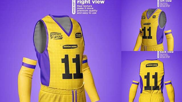 7954+ Basketball Kit PSD Mockup Versatile PSD Mockup File