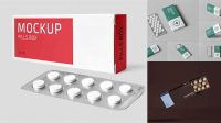 7955+ Pills Package PSD Mockup Premium Quality PSD Freebie