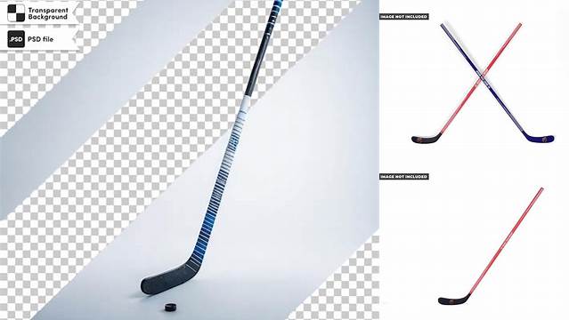 7957+ Matte Hockey Stick PSD Mockup Custom Design Freebie PSD