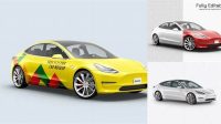 7959+ Tesla Model 3 Mockup Free Digital Download