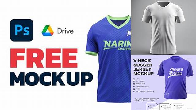 7963+ V-neck Jersey Mockup Free Professional Design PSD