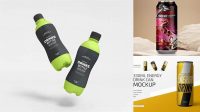 7965+ Clear Energy Drink Bottle PSD Mockup Free Graphic Design Mockup File