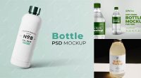 7966+ 500ml Bottle Mockup Elegant PSD Mockup