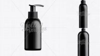 7970+ Black Plastic Cosmetic Bottle with Batcher 100 ml Exclusive Digital PSD Resource