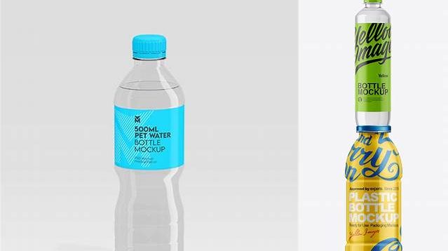 7975+ 500ml Clear PET Bottle PSD Mockup Versatile and Modern PSD Mockup