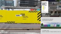 7976+ Construction Hoarding Mockup High-End PSD Download