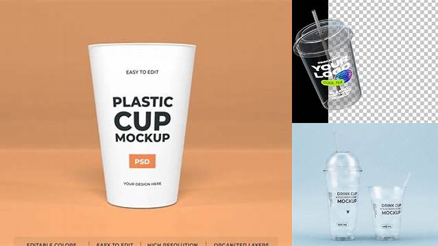 7976+ Plastic Cup Mockup Free Easy Editable