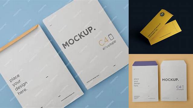 7978+ Envelope A4 Mockup Free Premium Design Freebie