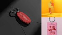 798+ Rubber Keychain Mockup Layered Photoshop Template