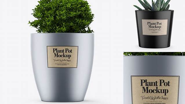 7981+ Metallic Pot PSD Mockup Advanced Photoshop Design Free