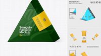 7981+ Triangular Package PSD Mockup Side View Unique Free Photoshop Files