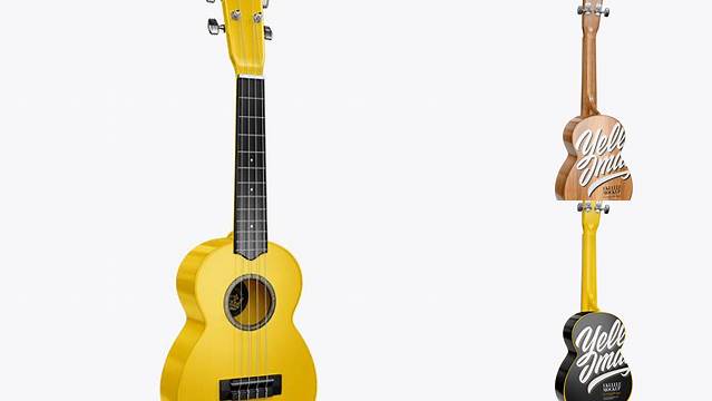 7983+ Ukulele PSD Mockup Half Side View Exclusive Free Photoshop Asset