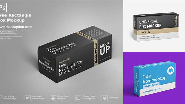 7984+ Rectangle Box Mockup Free Download PSD Download