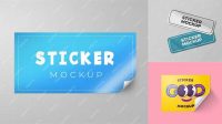 7984+ Rectangle Sticker Mockup Premium Quality Freebie